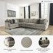 Bovarian Stone 4 Piece Sectional with RAF Loveseat