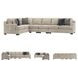 Bovarian Stone 4 Piece Sectional with RAF Loveseat