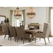 Cypress Point Milton Beige and Tan Upholstered Host Chair with Nailhead Trim