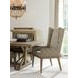 Cypress Point Milton Beige and Tan Upholstered Host Chair with Nailhead Trim