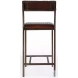 Houston Brown Leather 24" Counter Height Stool