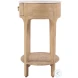 Ellen Natural 1 Drawer Nightstand