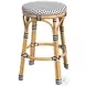 Tobias Black And White Outdoor Counter Height Stool