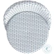Tobias White and Sky Blue Dot Outdoor Low Back Counter Height Stool