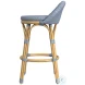 Tobias Baby Blue Outdoor Low Back Counter Height Stool