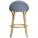 Tobias Baby Blue Outdoor Low Back Counter Height Stool