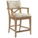 Los Altos Sutherland Beige Upholstered Counter Height Stool with Nailhead Trim