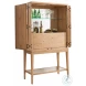 Los Altos Natural Oak Stain Cameroon Bar Cabinet