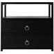 Lark Black 28" Rectangular 2 Drawer Nightstand