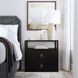 Lark Black 28" Rectangular 2 Drawer Nightstand