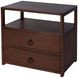 Lark Medium Brown 28" Rectangular 2 Drawer Nightstand