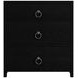 Lark Black 25" 3 Drawer Nightstand