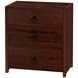 Lark Medium Brown 25" 3 Drawer Nightstand