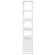 Lark White 4 Tier Etagere Bookcase