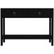 Lark Black 44" Rectangular 2 Drawer Console Table