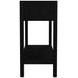 Lark Black 44" Rectangular 2 Drawer Console Table