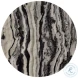 Paxton Black and White Marble Round Side Table
