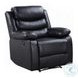 Eilbra Black Synthetic Leather Power Recliner