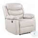Eilbra Beige Synthetic Leather Power Recliner