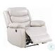 Eilbra Beige Synthetic Leather Power Recliner