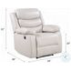 Eilbra Beige Synthetic Leather Power Recliner