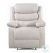 Eilbra Beige Synthetic Leather Power Recliner