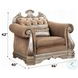 Northville Velvet and Antique Silver Living Room Set with 5 Pillows