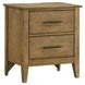 Andover Maple 2 Drawer Nightstand with USB Charging