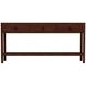 Lark Medium Brown 65" Rectangular 3 Drawer Console Table