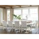 Ocean Breeze Regatta Blue and White Upholstered Side Chair
