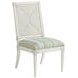 Ocean Breeze Regatta Blue and White Upholstered Side Chair