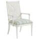 Ocean Breeze Regatta Blue and White Upholstered Arm Chair