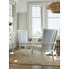 Ocean Breeze Sea Winds Blue and White Upholstered Side Chair