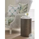 Ocean Breeze Santa Cruz Marble And Aged Pewter Turnberry Round Chairside Table