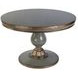 Evie Royal Pastel Green 48" Round Single Pedestal Dining Table