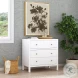 Nora Smooth White 3 Drawer Dresser
