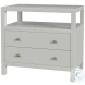 Nora Green Wide 2 Drawer Nightstand