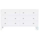 Nora Smooth White 6 Drawer Dresser