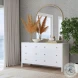 Nora Smooth White 6 Drawer Dresser