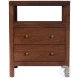 Nora Walnut 2 Drawer Nightstand