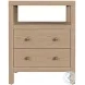 Nora Light Oak 2 Drawer Nightstand