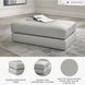 Amiata Glacier Oversized Accent Ottoman