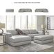 Amiata Glacier Oversized Accent Ottoman