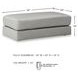 Amiata Glacier Oversized Accent Ottoman