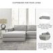 Amiata Glacier 2 Piece Sectional with LAF Chaise