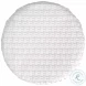 Tobias Glossy White Rattan Stool
