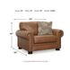 Carianna Caramel Leather Chair And A Half