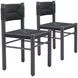 Iska Black Outdoor Dining Chair Set Of 2