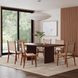 Halmstad Brown 74" Rectangular Panel Dining Table