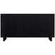 Halmstad Black 62" Panel 6 Drawer Dresser